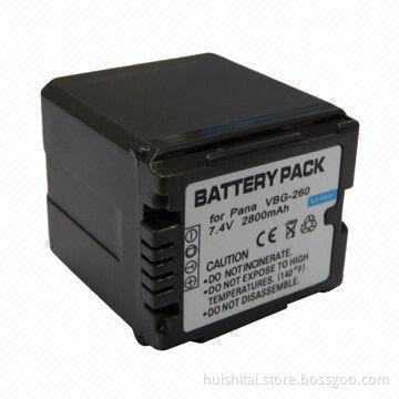 Battery for Panasonic VW-VBG260/TM10/SD500/SD700/SD100